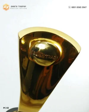 Piala marketing award bumn dari emas glossy