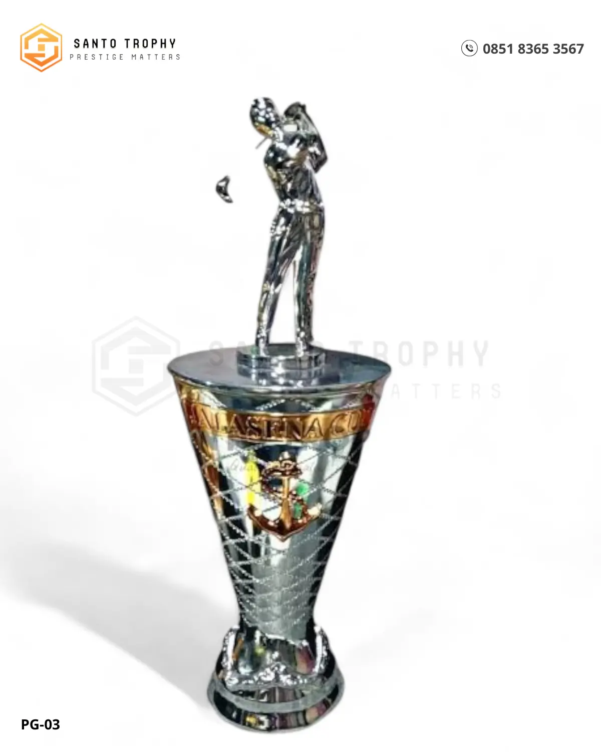 Piala Golf Sena CUP tin copper custom silver