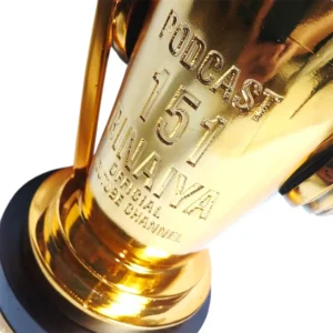 Piala custom Podcast 151 Binaiya 2025 Atas