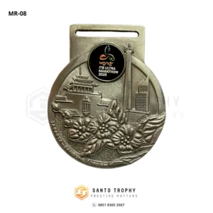 medali finisher itb ultra marathon 2025 depan zinc alloy antique silver