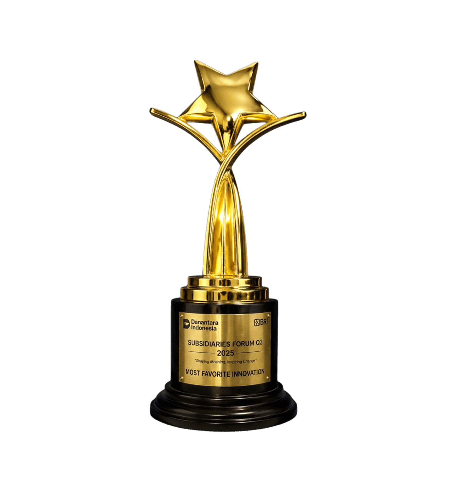 piala award trophy logam timah