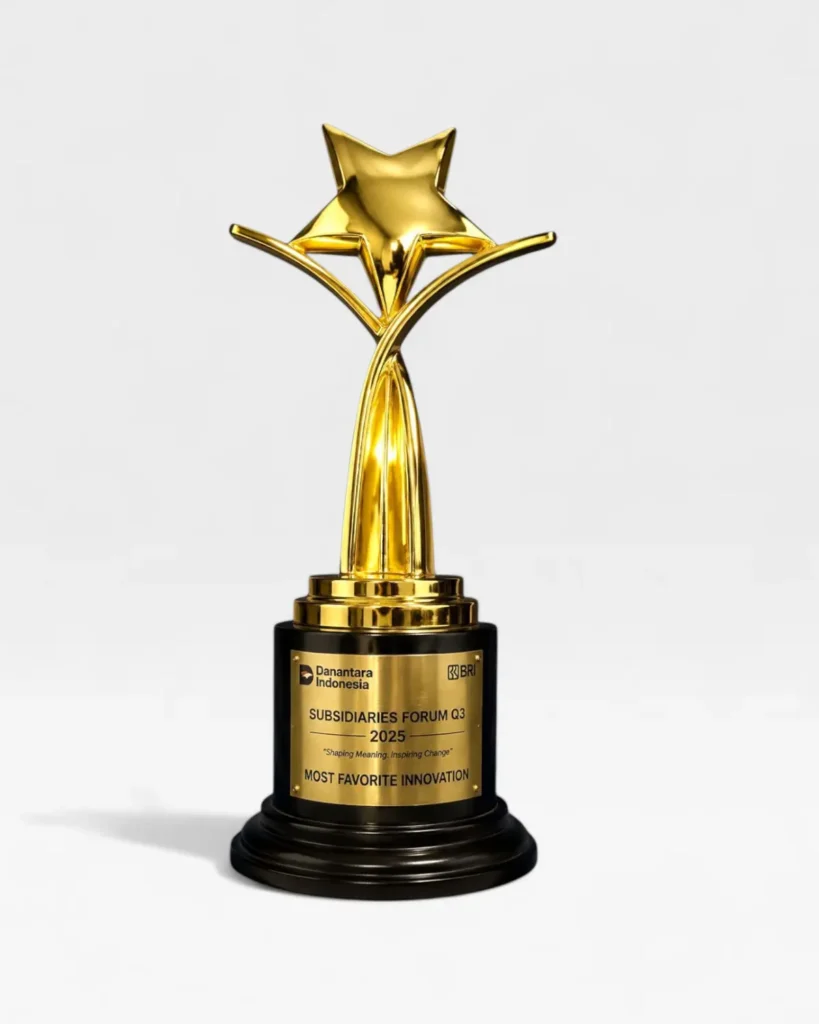 piala trophy custom awards penghargaan santo trophy